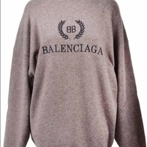 Cashmere-virgin wool Balenciaga's AW18 sweater